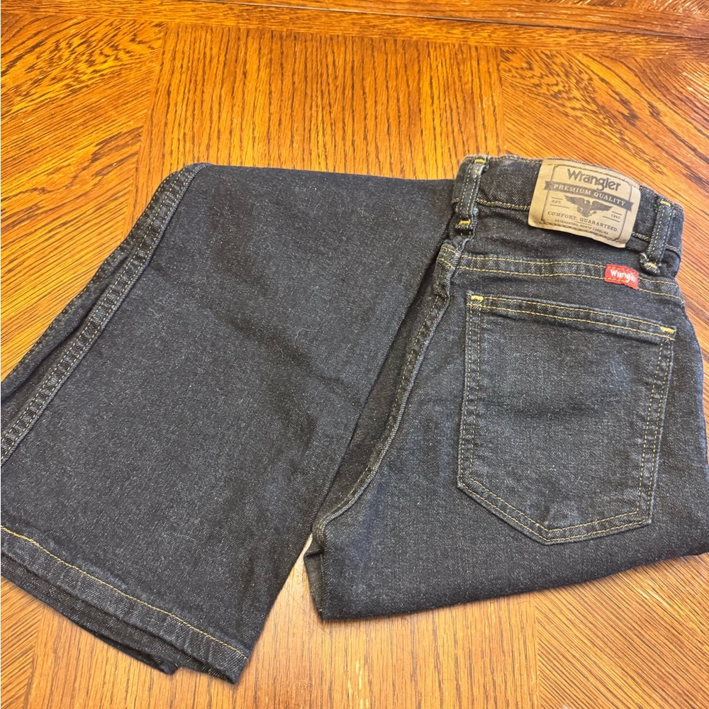 Boys sz 14 slim Wrangler Charcoal Denim Jeans